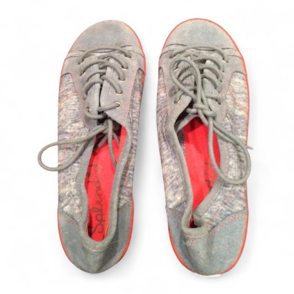 NEW Splendid Women’s Retro Vintage Style Blue & Coral Casual Sneakers — W9 - Picture 3 of 4
